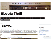 Tablet Screenshot of electricthrift.com